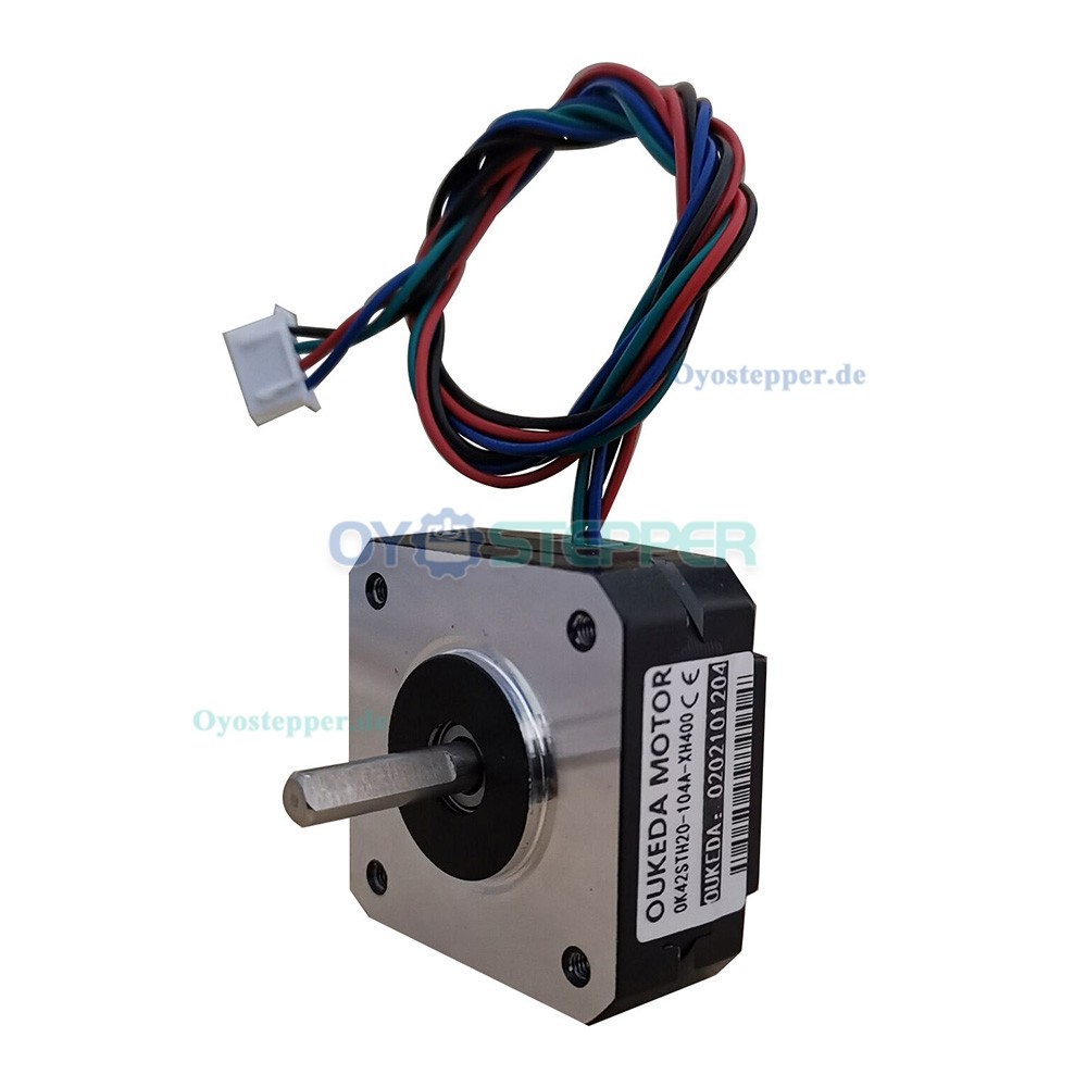 OUKEDA NEMA17 Pancake Schrittmotor 13Ncm 3,5V 1,0A 2 Phasen 42&times;42mm mit 4 Anschlussleitungen